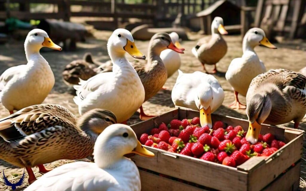 can ducks have strawberries 
can ducks eat strawberries 
do ducks like strawberries 
do ducks eat strawberries 
can ducks eat strawberry tops