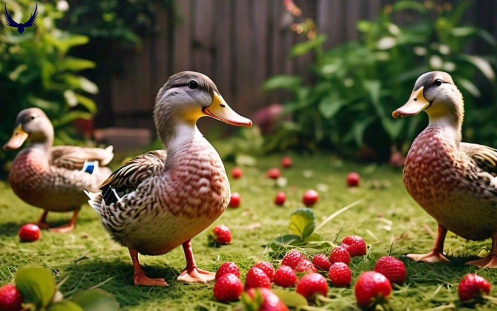 can ducks have strawberries 
can ducks eat strawberries 
do ducks like strawberries 
do ducks eat strawberries 
can ducks eat strawberry tops